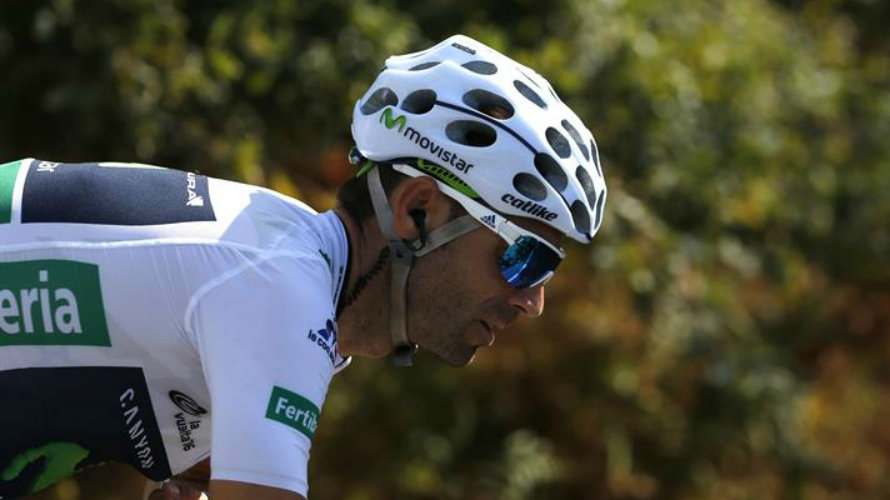Alejandro Valverde durante la etapa de la Vuelta 2016. Efe
