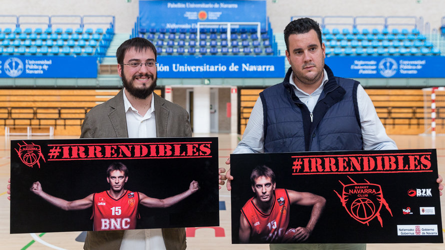 Basket Navarra Club presenta la campaña de abonados para la temporada 2016-17 en el pabellón Universitario (8). IÑIGO ALZUGARAY