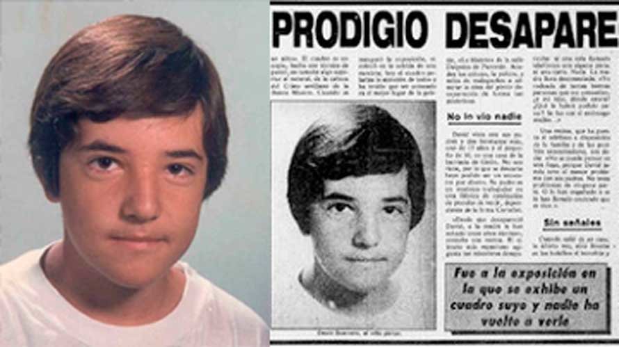 David Guerrero Guevara, el niño pintor desaparecido en abril de 1987 en Málaga.