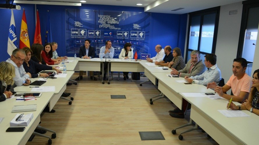 Reunión de la Ejecutiva de UPN en Tudela.