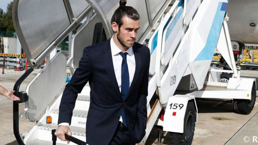 Gareth Bale desembarca en Lisboa. Web R. Madrid.
