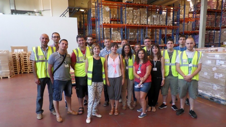 Grupo de alumnos de la Escuela Taller de Empleo Gestión Logística, ha sido promovida por ANET en Navarra. 2