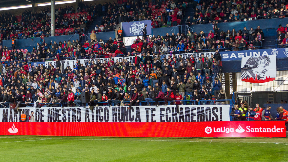 Partido entre Osasuna y Atlético de Madrid disputado en El Sadar (10). IÑIGO ALZUGARAY