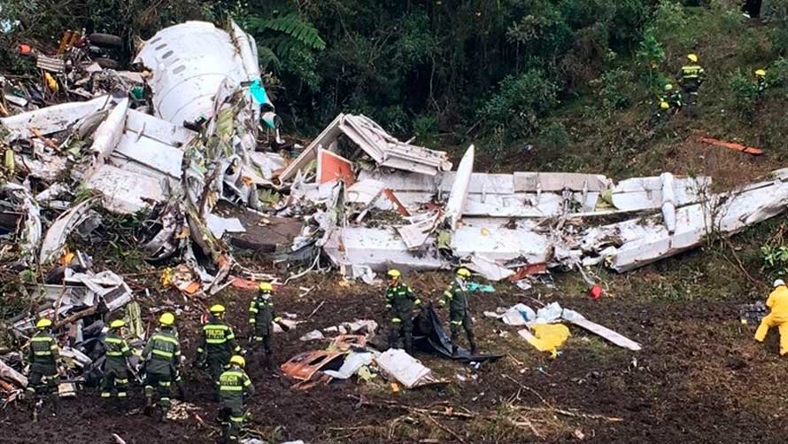 Avión estrellado en Colombia donde fallecieron 71 personas. EP