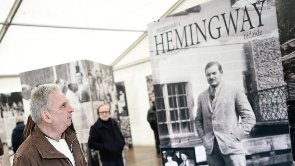Inauguración de la muestra Recuperando a Hemingway con ocasión del 90 aniversario de la publicación de la novela Fiesta. PABLO LASAOSA (2)