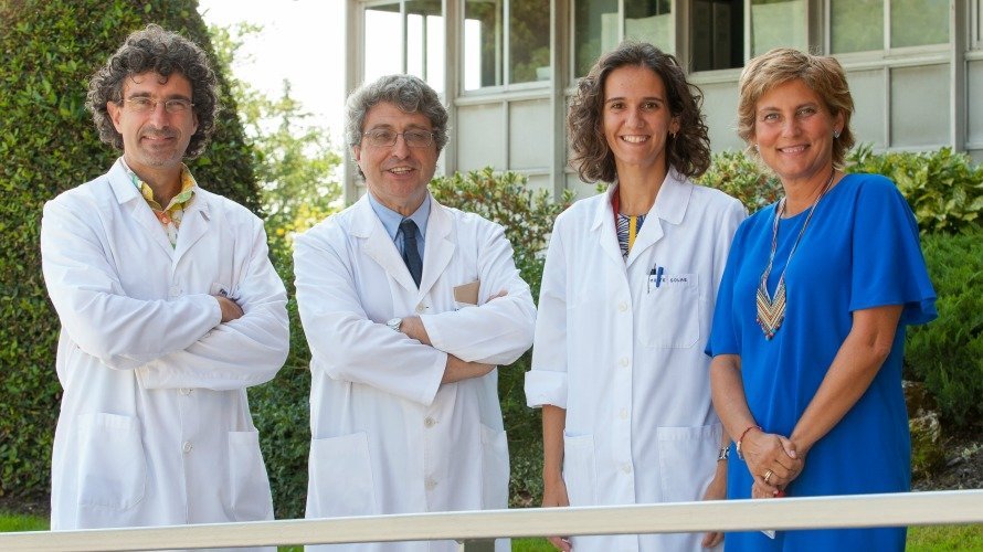 Los investigadores de la Universidad de Navarra  Fermín Milagro, Alfredo Martínez, Maite Solas y María Javier Ramírez. 