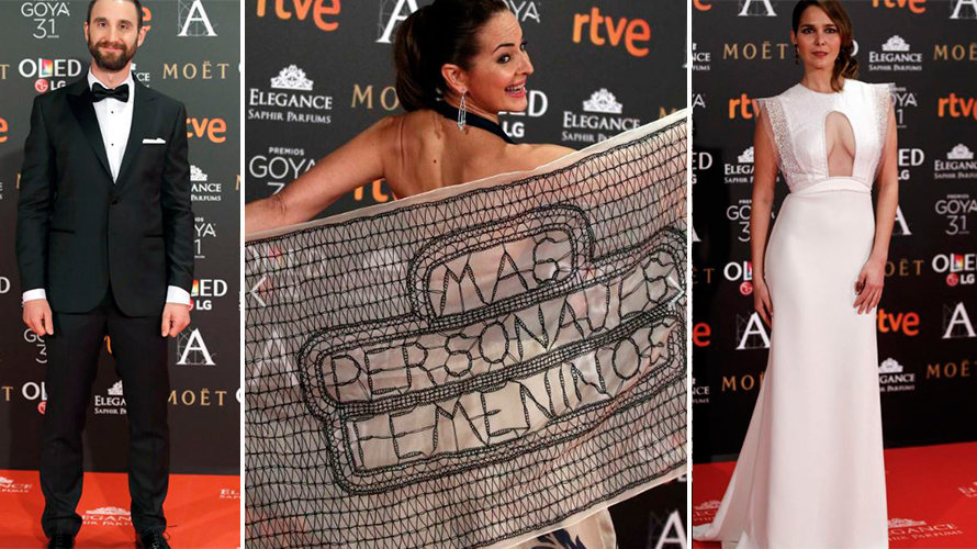 Los actores y actrices posan en la alfombra roja de los premios Goya. (3)