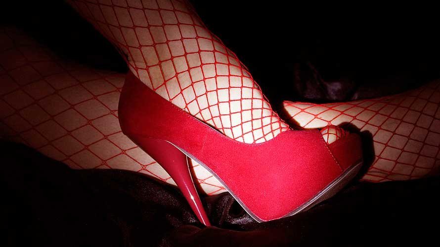 Zapatos de tacón rojos. ARCHIVO