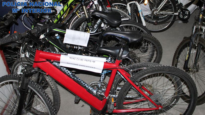 Bicicletas recuperadas por la Policía Nacional no reclamadas y que ahora se han donado a ONGs navarras CEDIDA