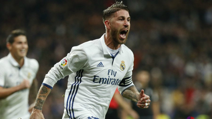 Sergio Ramos vuelve a ser decisivo para el Real Madrid. Lfp.