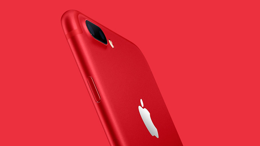 El nuevo modelo edición especial RED de iPhone.