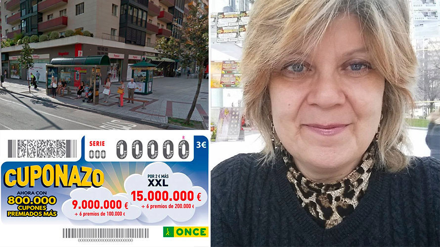 María Asún, la pamplonesa que ha repartido 750.000 euros desde su kiosco de Pamplona.