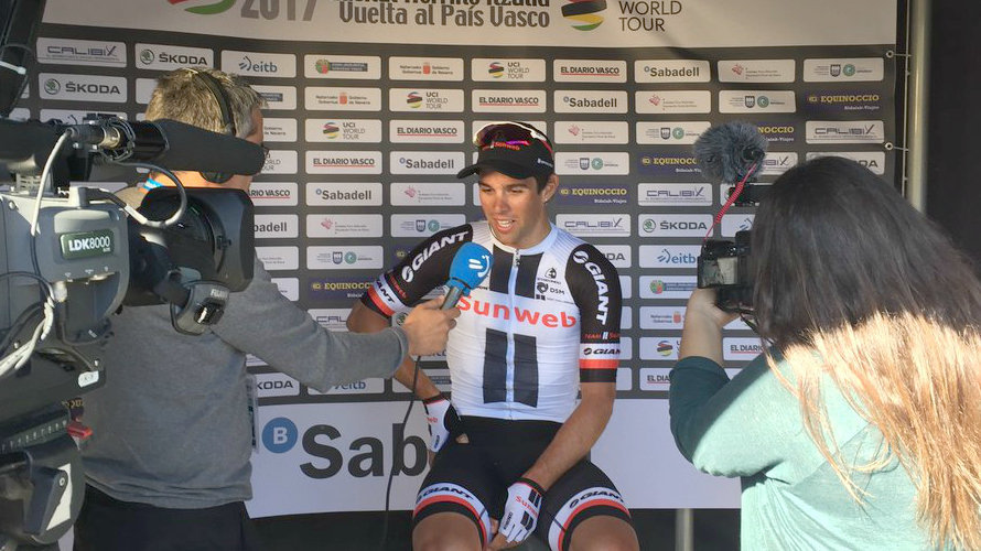 Matthews, primer vencedor de la Vuelta al País Vasco en Sarriguren.