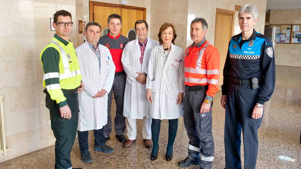 Representantes policiales y del Hospital de Tudela elaboran un protocolo para la gestión de contraanálisis.