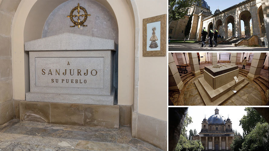 Cripta de Los Caídos en donde estaba enterrado el general Sanjurjo en Pamplona.