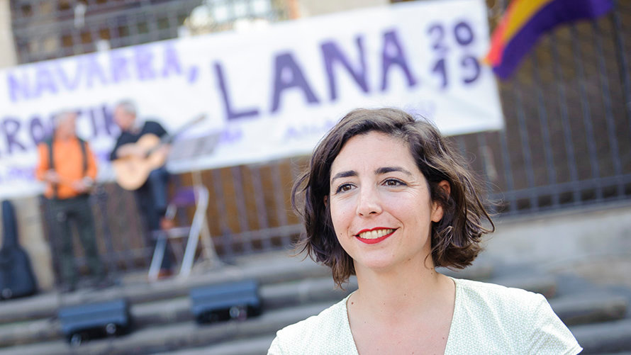 Acto central de la campaña de la candidatura LANA 2019 en las primarias de Podemos con Laura Perez. MIGUEL OSÉS (2)