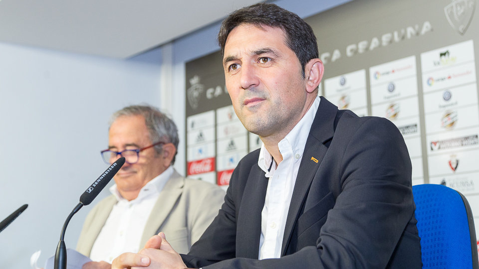 Presentación de Braulio Vázquez como nuevo director deportivo del Club Atlético Osasuna para las dos próximas temporadas (13). IÑIGO ALZUGARAY