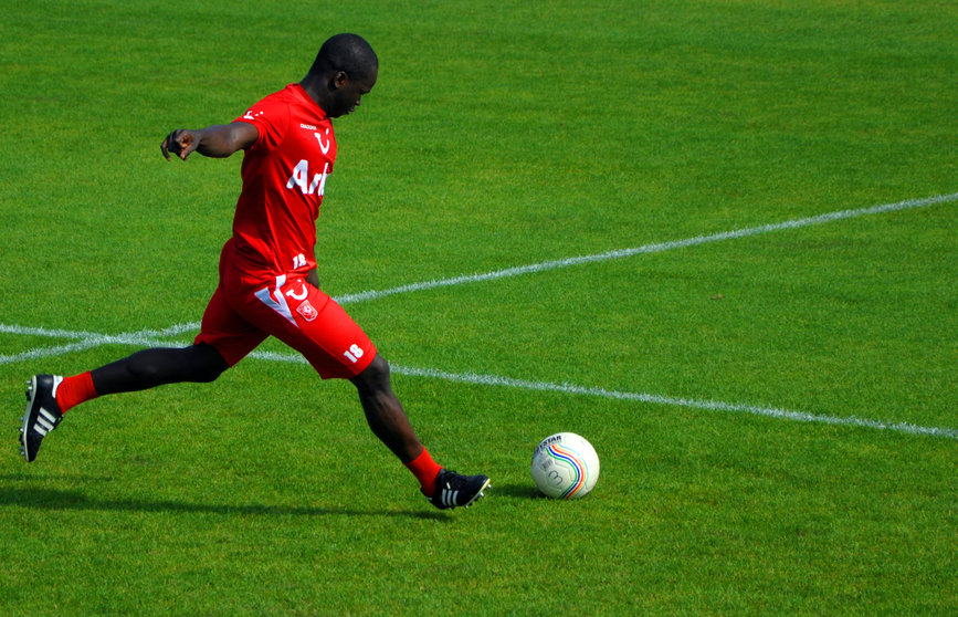 El futbolista Cheick Tioté, durante su etapa en el FC Twente