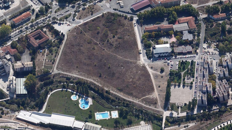 Futura ubicación del aparcamiento disuasorio de Echavacoiz. GOOGLE MAPS