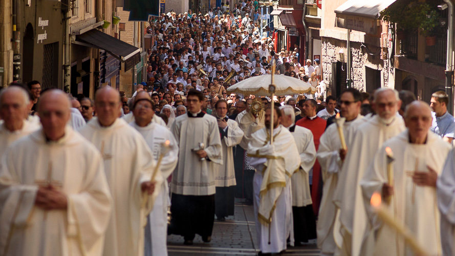 Procesión del Corpus Christi en Pamplona. PABLO LASAOSA 03