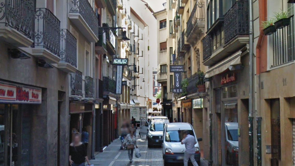 Imagen de la calle San Nicolás en el Casco Viejo de Pamplona ARCHIVO