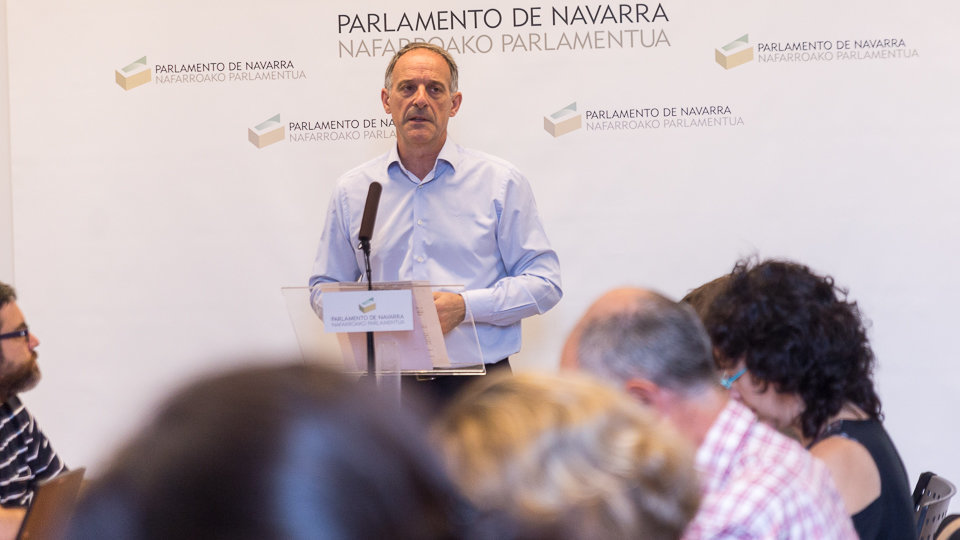 El portavoz parlamentario de EH Bildu, Adolfo Araiz. NAVARRA.com