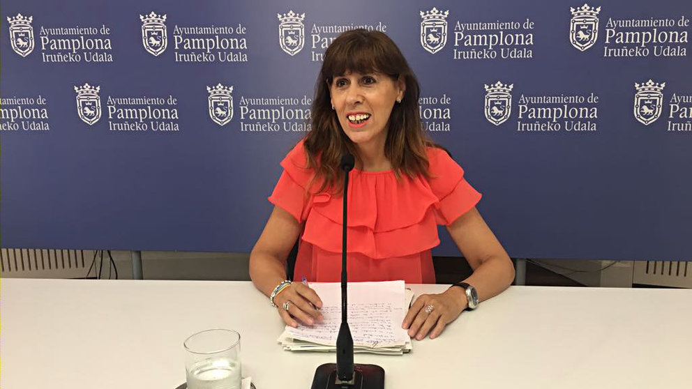 Maite Esporrín, portavoz del PSN en el Ayuntamiento de Pamplona