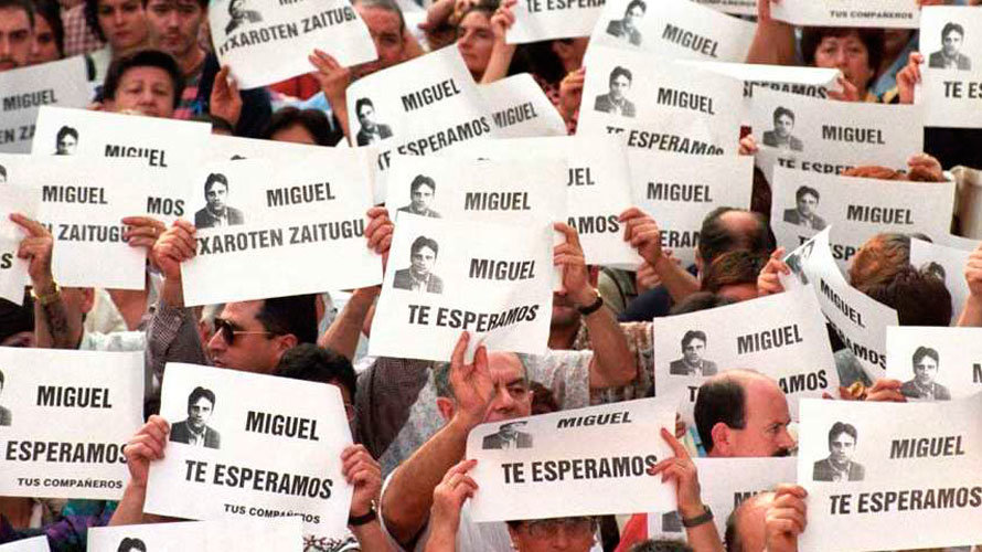 Este 11 de julio se cumplen 20 años del secuestro y posterior asesinato del concejal de Ermua, Miguel Ángel Blanco. EFE