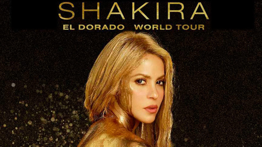 Imagen del cartel de la gira de Shakira.