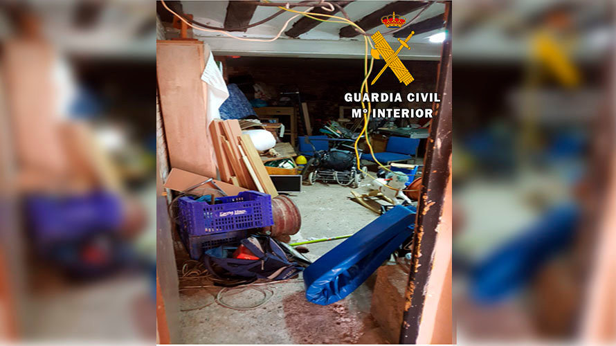 Imagen de los muebles localizados y robados en Corella GCIVIL