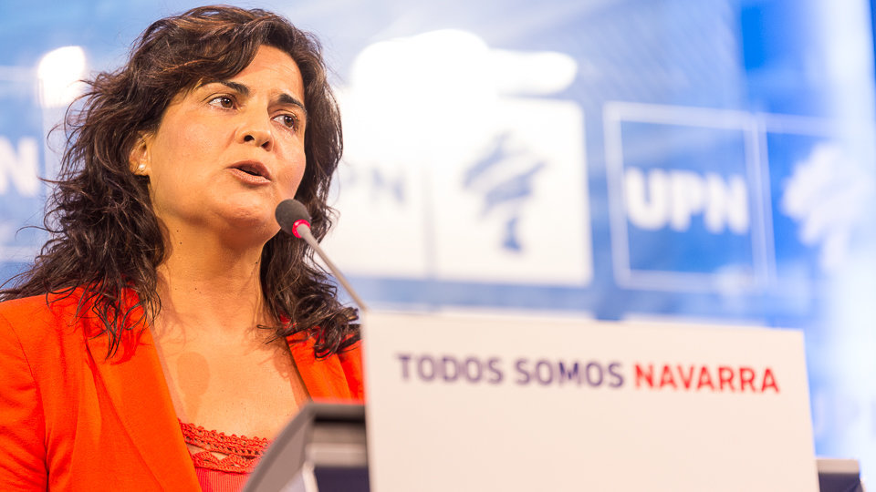 La portavoz de UPN de Derechos Sociales en el Parlamento, Maribel García Malo, valora la gestión de la Renta Garantizada (24). IÑIGO ALZUGARAY