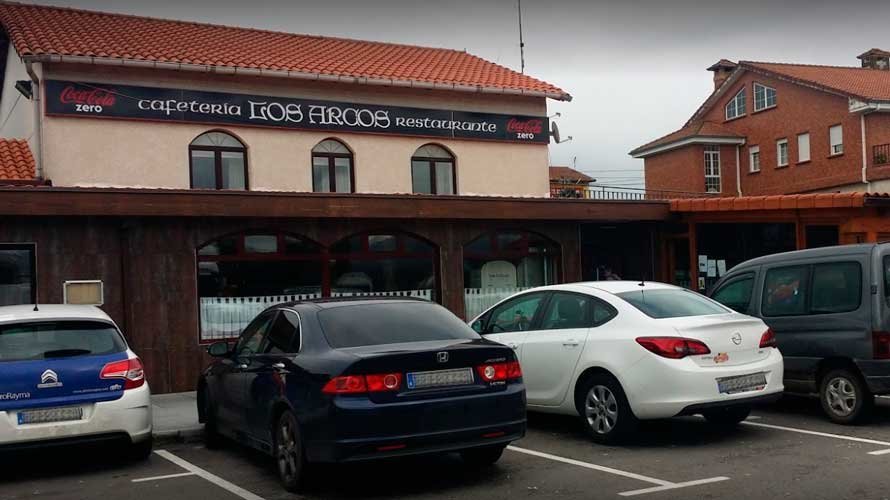 Restaurante Los Arcos en Anero, Cantabria, donde se produjo el simpa. LOS ARCOS