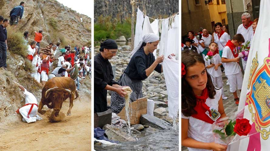 Algunos de los actos que se celebran en agosto en las localidades navarras. BUXENS/TURISMO NAVARRA
