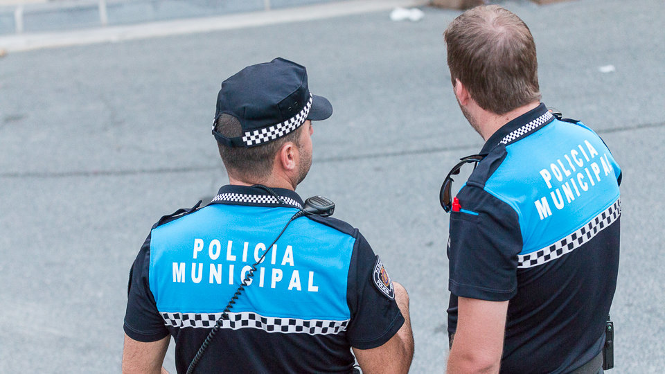 Segundo encierro de Tafalla 2017. Policía Municipal  (1). IÑIGO ALZUGARAY