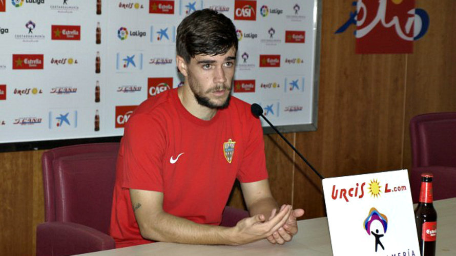 Pozo es jugador del Almería. Foto UD Almería.
