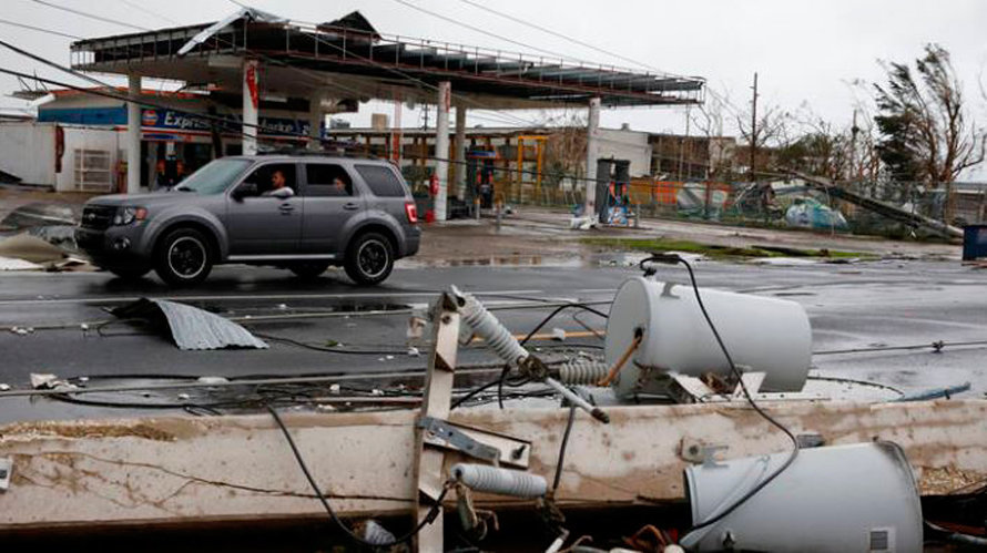 Daños provocados por el huracán María a su paso por Puerto Rico EFE