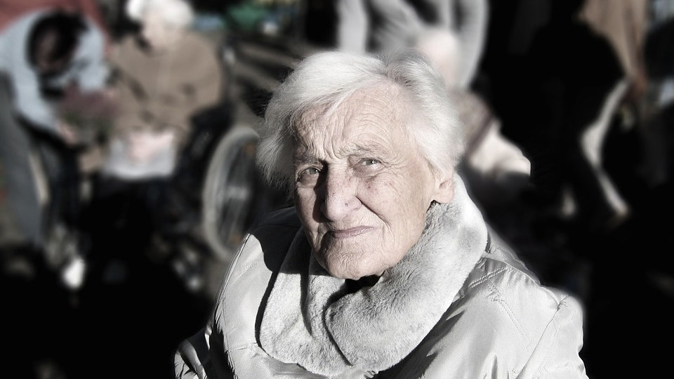 Una anciana en una imagen de archivo