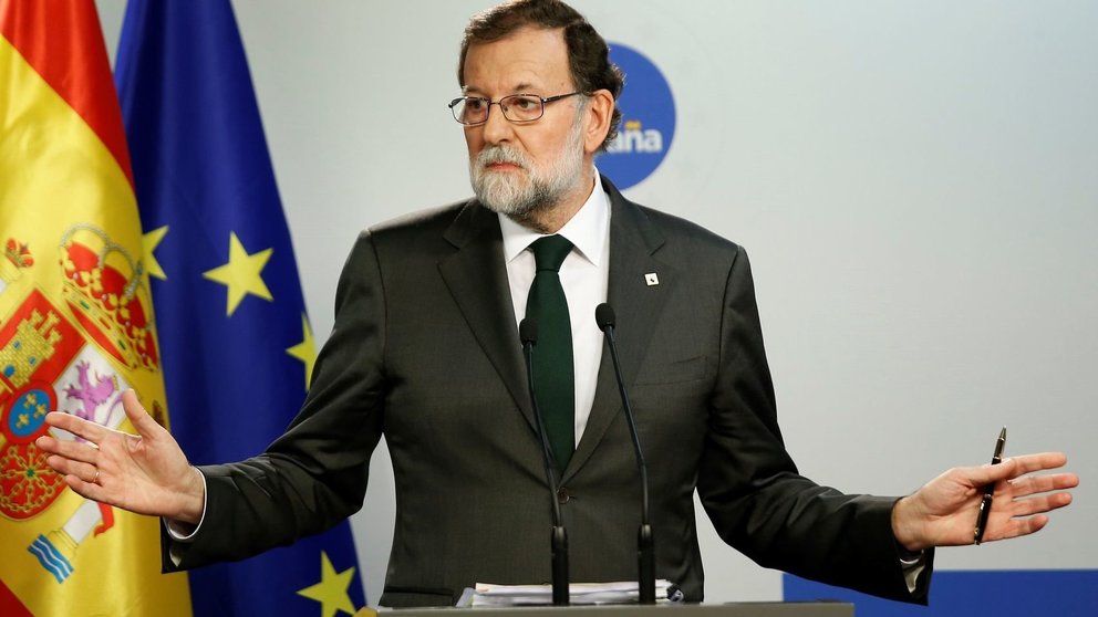 Mariano Rajoy, presidente del Gobierno durante una comparecencia.