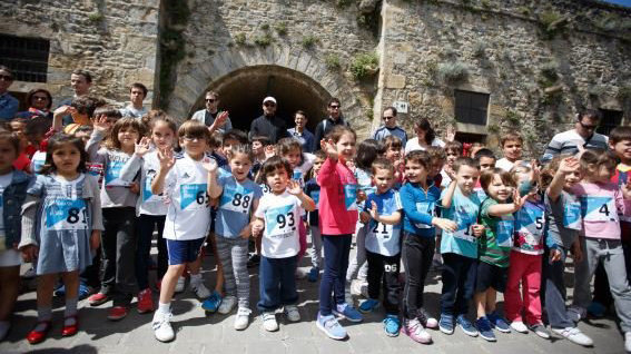 Imagen de archivo de la maratón de niños en defensa de la vida - ANDEVI, en la Ciudadela de Pamplona CEDIDA