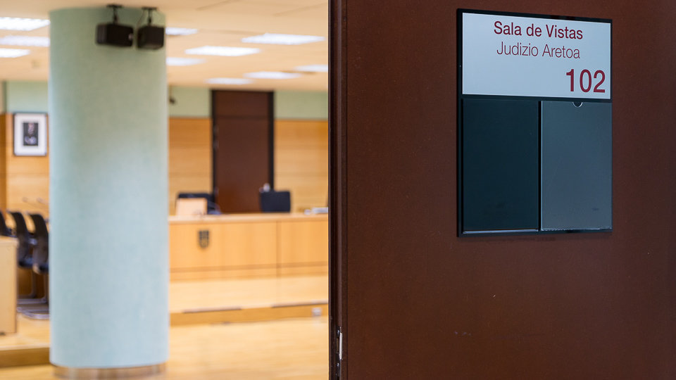 Sala de Visitas del Palacio de Justicia de Navarra en la que tendrá lugar el juicio contra 'La Manada', presuntos autores de una violación múltiple en los Sanfermine (10)