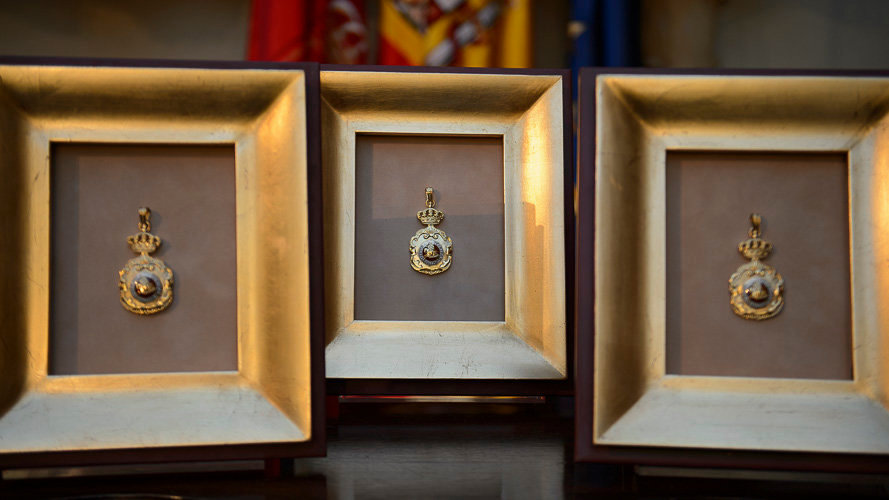 Entrega de la Medalla de Oro de Navarra a título póstumo a Julio Altadill, Arturo Campión y Hermilio de Olóriz. PABLO LASAOSA (3)