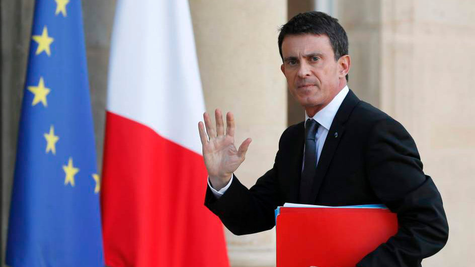 El ex primer ministro francés Manuel Valls a su llegada al Palacio del Elíseo EFE