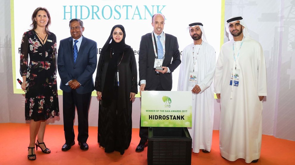 La empresa navarra Hidrostank ha sido la primera firma española galardonada en Dubái con un Gaia Awards al Producto más Sostenible del Año CEDIDA
