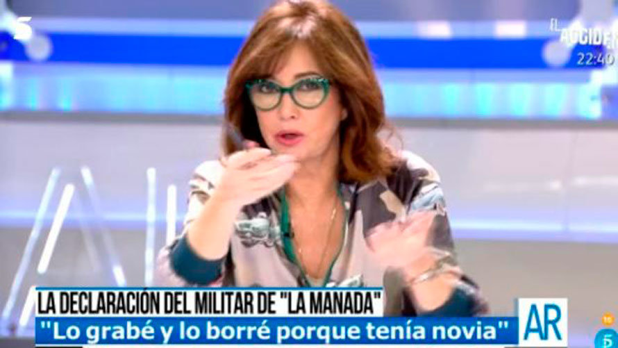 Una captura del programa de Ana Rosa Quintana, en Telecinco.