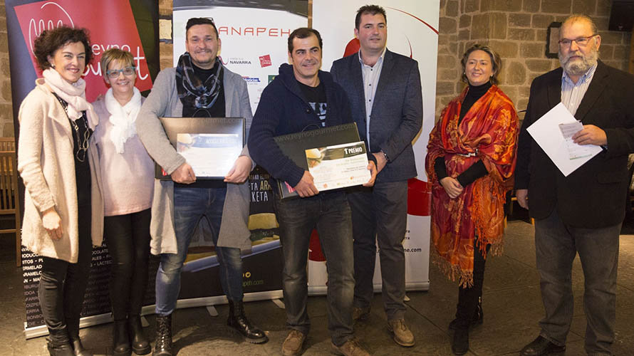 Los ganadores del I Concurso de Montadicos y Pulguicas con Producto de Navarra-Reyno Gourmet