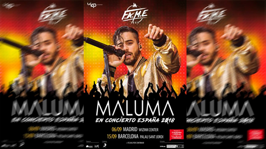Nuevo concierto de Maluma en España para este 2018