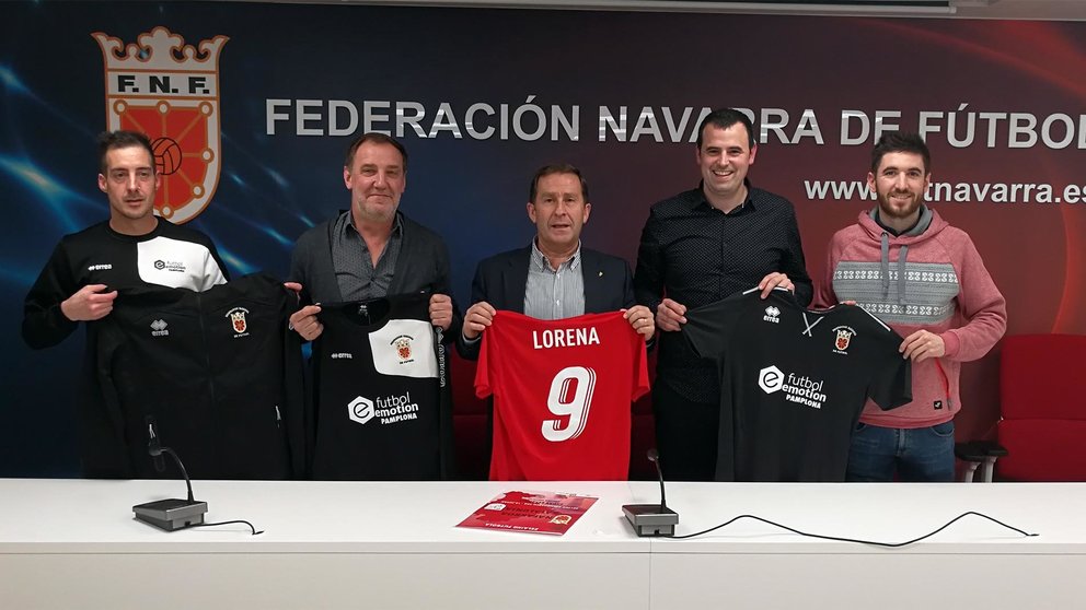 La Federación Navarra de Fútbol ha presentado el partido que enfrentará a las selecciones femeninas absolutas de Navarra y Cataluña CEDIDA