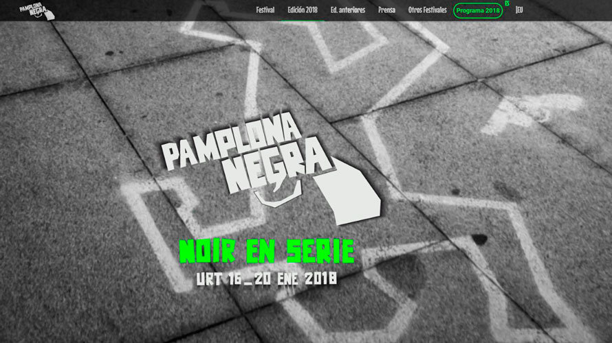 Página web del festival Pamplona Negra.