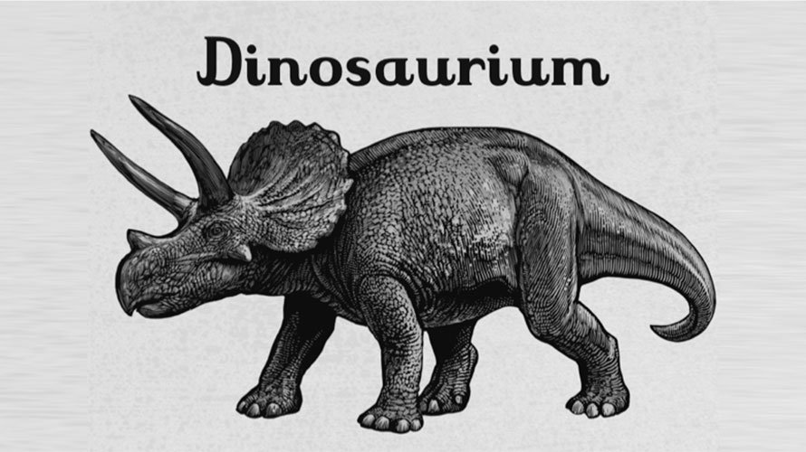 Una imagen del libro Dinosaurium.