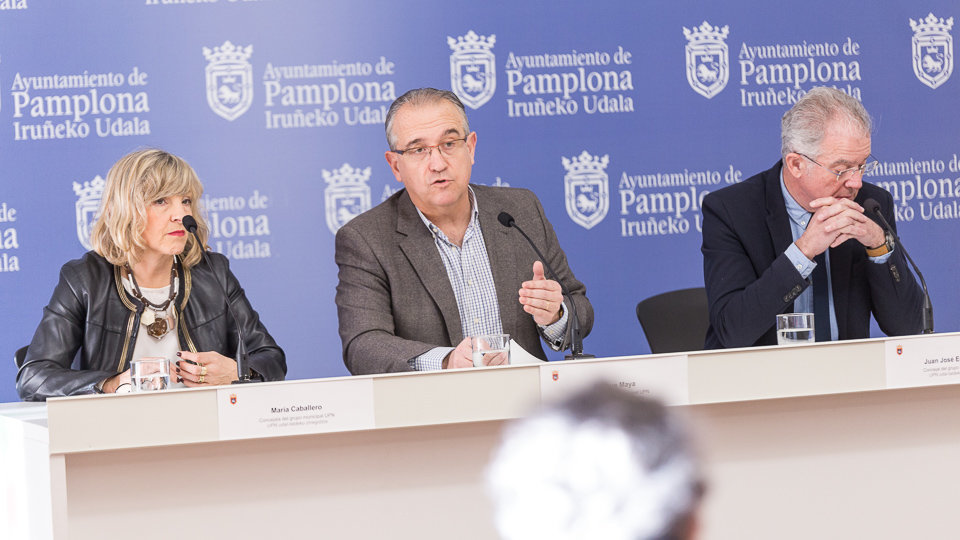 Conferencia de prensa del grupo de UPN en el Ayuntamiento de Pamplona (22). IÑIGO ALZUGARAY